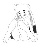 anthro big_breasts blush blush_lines breasts collarbone eyebrows female floppy_ears genitals nipples pussy solo thick_eyebrows thick_thighs tuft efradraws northwind_(efradraws) isepo_(efradraws) lagomorph leporid mammal rabbit absurd_res graphite_(artwork) hi_res model_sheet monochrome sketch traditional_media_(artwork)