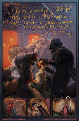 anal anal_penetration anthro anthro_on_anthro anthro_penetrated anthro_penetrating anthro_penetrating_anthro anus balls beard black_body black_feathers black_fur blonde_hair bottomless bottomless_anthro bottomless_male bracelet brown_body brown_fur butt clenched_teeth clothed clothing erection eyes_closed facial_hair feathers fellatio femboy floppy_ears frenum_ladder frenum_piercing fur gangbang genital_piercing genitals group group_sex hair humanoid_genitalia jewelry ladder_piercing licking looking_pleasured male male/male male_penetrated male_penetrating male_penetrating_male muscle_tone musclegut muscular muscular_anthro muscular_male one_eye_closed oral oral_penetration pecs penetration penile penile_penetration penis penis_in_ass penis_lick penis_piercing perineum piercing sex shirt smile smirk smug smug_face smug_grin stubble studded_bracelet studded_jewelry studs tan_body tan_fur tank_top teeth text tongue tongue_out topwear tusks unusual_anatomy unusual_genitalia unusual_penis yellow_body yellow_fur bleats the_who burnside_(bleats) mendenhall_(mendenhall) summer_(bleats) avian bird canid canine canis corvid corvus_(genus) crow domestic_cat domestic_dog felid feline felis mammal oscine passerine suid suine sus_(pig) wild_boar hi_res url
