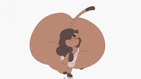 big_butt black_eyebrows black_nose bouncing_butt brown_body brown_fur brown_hair brown_tail butt butt_jiggle closed_smile dipstick_tail eyebrows eyelashes female feral fur hair hair_over_eye huge_butt huge_hips hyper hyper_butt jiggling long_hair long_tail markings mouth_closed one_eye_obstructed paws quadruped simple_background smile solo tail tail_markings text thick_eyebrows thick_thighs walk_cycle walking white_background wide_hips yiff_fantasy domestic_cat felid feline felis mammal 16:9 2023 2d_animation animated animated_gif artist_name digital_media_(artwork) short_playtime signature widescreen
