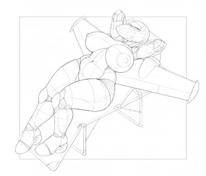 aircraft airplane anthro areola back_wings belly big_breasts big_nipples breasts cockpit curvy_figure featureless_crotch female furniture lawn_chair lying machine metallic_body nipples not_furry nude nude_anthro nude_female on_back simple_background solo thick_thighs vehicle voluptuous wheel wheel_feet white_background wide_hips wings ndragon3 disney planes_(disney) lil'_dipper_(planes) aeromorph living_aircraft living_machine living_vehicle hi_res monochrome sketch