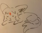 ambiguous_gender eyes_closed feral hair sleeping solo tail tail_tuft tuft bloowolfy nintendo pokemon eeveelution espeon generation_2_pokemon pokemon_(species) 2024 hi_res sketch