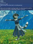 anthro black_hair blue_body blue_fur female fur hair happy humor meme_pose parody purple_eyes singing solo text willitfit sound_of_music striped_sins ryder_(striped_sins) 3d_(artwork) digital_media_(artwork) english_text meme