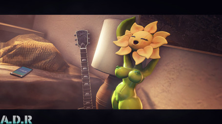 acoustic_guitar bed breasts electronics eyes_closed female flower furniture genitals guitar inside musical_instrument navel nipples not_furry nude open_mouth phone plant plucked_string_instrument solo string_instrument vulva adriandustred akkoarcade_(modeler) nintendo pokemon elemental_creature elemental_humanoid flora_fauna flower_creature flower_humanoid generation_2_pokemon humanoid plant_humanoid pokemon_(species) sunflora 16:9 2018 3d_(artwork) digital_media_(artwork) hi_res signature source_filmmaker_(artwork) widescreen