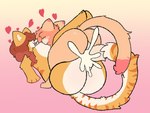 anthro balls big_penis bodily_fluids breast_play breast_squish breast_suck breasts cum duo excessive_cum excessive_genital_fluids female fluffy fluffy_balls fluffy_penis fluffy_tail from_front_position genital_fluids genitals heart_symbol hearts_around_head huge_penis hyper hyper_genitalia hyper_penis male male/female mating_press penis sex squish sucking tail nyactophiliac haste_(nyactophiliac) leigh_(nyactophiliac) domestic_cat felid feline felis mammal
