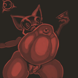 anthro belly big_belly emerald_(gem) female gem genitals horror_(theme) pregnant solo thick_thighs vulva wide_hips barondenapalm sega sonic_the_hedgehog_(series) rouge_the_bat bat humanoid mammal 1:1 hi_res