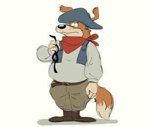 anthro bandit_mask belt bottomwear clothed clothing confusion cowboy_hat cowboy_outfit eyemask eyewear fur hat headgear headwear holding_object jacket kerchief male overweight pants shirt simple_background solo tail topwear ty_pesh blinky_bill_(series) meatball_dingo canid canine canis dingo mammal digital_media_(artwork)