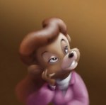 anthro bear bedroom_eyes disney female head_on_hand hi_res mammal narrowed_eyes rebecca_cunningham relaxed_expression relaxed_face seductive smile solo stanmort talespin