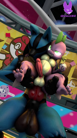abdominal_bulge anal anal_penetration anthro anthro_on_anthro anthro_penetrated anthro_penetrating anthro_penetrating_anthro audible_ejaculation ball_size_difference balls big_balls big_penis bodily_fluids bouncing_balls bouncing_moobs bouncing_penis claws clenched_teeth cum cum_in_ass cum_inflation cum_inside dominant duo ejaculation erection exhibitionism eye_roll eyes_closed fangs feet genital_fluids genitals humanoid_genitalia humanoid_penis inflation jiggling knot knotting larger_anthro larger_dom larger_male male male/male male_penetrated male_penetrating male_penetrating_male mismatched_genitalia mismatched_humanoid_penis mismatched_penis moan moobs muscular non-mammal_balls pawpads penetration penile penile_penetration penis penis_in_ass penis_size_difference pokeball sex size_difference slightly_chubby smaller_anthro smaller_male smaller_penetrated stadium tail tail_motion tailwag teeth tongue tongue_out ultra_ball young qualske98 friendship_is_magic hasbro my_little_pony mythology nintendo pokemon spike_(mlp) canid canine canis dragon generation_4_pokemon jackal lucario mammal mythological_creature mythological_scalie pokemon_(species) scalie 3d_(artwork) 3d_animation 9:16 animated digital_media_(artwork) hi_res long_playtime sound video
