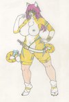 antanacia areola big_breasts blue_nipples blue_pussy breasts dagger female genitals hair medicine melee_weapon nipples open_mouth pussy solo weapon imjim007 domestic_cat felid feline felis mammal absurd_res colored_pencil_(artwork) hi_res traditional_media_(artwork)