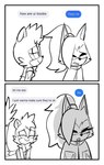 2024 anthro black_and_white canid canine canis clothed clothed_anthro clothed_female clothing coat dialogue duo english_text female hair hi_res idw_publishing lemur lettuce_(artist) mammal monochrome ponytail primate ring-tailed_lemur sega smug_grin sonic_the_hedgehog_(comics) sonic_the_hedgehog_(idw) sonic_the_hedgehog_(series) strepsirrhine tail tangle_the_lemur text topwear whisper_the_wolf wolf