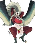 armpit_hair big_breasts black_sclera body_hair breasts camel_toe cleavage clothed clothing crouching feathers feet female grey_body grey_feathers grey_hair hair hands_behind_head humanoid_pointy_ears monster_girl_(genre) panties pointy_ears pubes simple_background solo talons toes underwear white_background wings yellow_eyes ecchipoo disney european_mythology greek_mythology mythology the_owl_house eda_clawthorne animal_humanoid avian avian_humanoid bird bird_humanoid harpy harpy_humanoid humanoid hybrid mammal mythological_avian mythological_creature owl owl_beast_(the_owl_house) owl_humanoid witch_(the_owl_house) hi_res