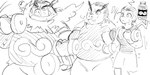 anthro athletic_wear belly belly_expansion bodily_fluids body_size_growth bottomwear clothing drugs exercise expansion eyebrows female ftm_transformation fur fur_growth gender_transformation growth gym_bottomwear gym_shorts hair human_to_anthro male markings muscle_growth muscular muscular_anthro muscular_male pills shirt shorts size_transformation snout snout_growth species_transformation sweat tank_top topwear transformation tusks weight_gain weightlifting workout workout_clothing nojo nintendo pokemon emboar generation_5_pokemon human mammal pokemon_(species) suid suine sus_(pig) wild_boar 2025 digital_drawing_(artwork) digital_media_(artwork) monochrome sequence sketch