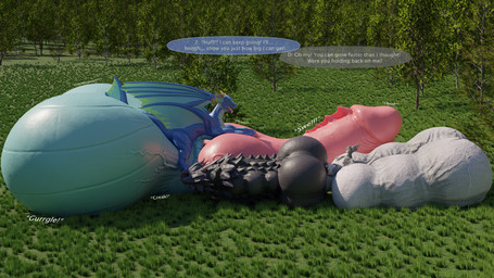 animal_genitalia anthro ball_size_difference balls balls_expansion big_balls big_penis comparing competition dialogue duo expansion feral genital_expansion genitals huge_balls huge_penis hyper hyper_balls hyper_genitalia hyper_penis immobile knot knotted_penis male multi_balls multi_genitalia outside penile_spines penis penis_expansion penis_size_difference sheath sitting_on_balls size_difference text transformation vein veiny_balls veiny_penis a3person bonzaipalmtree mythology drash_(character) zai_(bonzaipalmtree) dragon mythological_creature mythological_scalie scalie 16:9 3d_(artwork) digital_media_(artwork) english_text hi_res sequence widescreen