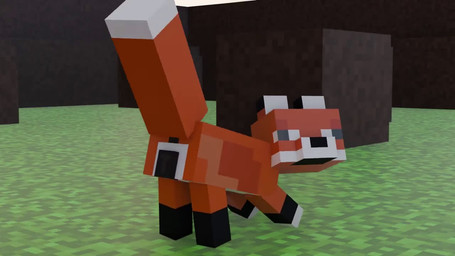 all_fours animal_genitalia animal_vulva anus black_anus black_eyes black_vulva blocky_body butt canine_genitalia canine_vulva dipstick_tail female female_feral feral fur genitals grass long_tail looking_back markings orange_body orange_fur orange_tail plant presenting presenting_hindquarters presenting_vulva quadruped rear_view shaking_butt snout solo tail tail_markings vulva waving_tail white_inner_ear white_paws white_tail_tip swoomy microsoft minecraft mojang xbox_game_studios canid canine fox fox_(minecraft) mammal 16:9 3d_(artwork) 3d_animation animated colored digital_media_(artwork) loop no_sound short_playtime video widescreen