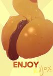 anthro anus backsack balls brown_body brown_fur butt butt_shot curled_tail darkened_anus darkened_balls darkened_genitalia darkened_perineum fur genitals male misleading_thumbnail nude perineum puffy_anus solo tail text raljoy ral mammal tojol 2018 absurd_res digital_media_(artwork) hi_res