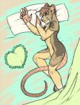 anthro bed bedding blanket chest_tuft convenient_censorship female fur furniture hair half-closed_eyes lying narrowed_eyes nude pillow pink_hair seductive smile solo tuft sage116 sukari_(shephard) mammal murid murine rat rodent