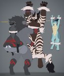 antennae_(anatomy) anthro arthropod_webbing black_body black_fur black_horn black_nose blue_body blue_skin bound brown_body brown_fur claws dialogue femboy fur grey_body grey_fur group horn larger_male lips long_tail male mandibles markings multi_eye multicolored_body open_mouth pawpads paws purple_eyes red_eyes simple_background size_difference smaller_male smile speech_bubble spider_web stripes tail teeth text tongue wall_bondage web_bondage white_body white_fur yellow_eyes wolfarion fallout microsoft firexuz_(firexuz) kuno_bloodclaw lycosid_(wolfarion) wolfarion_(character) arachnid araneomorph arthropod canid canine canis demon hybrid kobold mammal night_stalker_(fallout) scalie spider wolf 2021 colored english_text hi_res