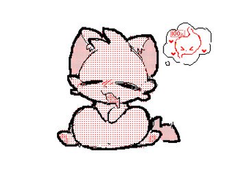 >.< ambiguous_gender belly big_belly eyes_closed fur heart_symbol open_mouth open_smile organs pink_body pink_fur pink_tail semi-anthro simple_background smile stomach tail vore white_background qwishiflavor domestic_cat felid feline felis mammal 2024 4:3 animated digital_media_(artwork) flipnote_studio_(artwork) loop