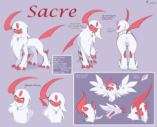anus female feral genitals profanity solo text vulva ds_h0rn nintendo pokemon sacre_(ds_h0rn) absol generation_3_pokemon generation_6_pokemon mega_absol mega_evolution pokemon_(species) shiny_pokemon english_text hi_res model_sheet