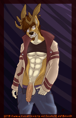 2014 abs anthro antlers beard biceps big_penis black_nose boxers brown_fur brown_hair castbound cervine clothing cum cum_string deer erection facial_hair fur grey_eyes grin hair horn humanoid_penis jacket jeans jegermaistro leaking looking_at_viewer male muscles nipples open_pants open_shirt pants pecs penis pose precum presenting sheath shirt shirt_lift smile solo standing tan_fur teeth toned uncut underwear vein veiny_penis vest white_eyes
Rating: Explicit
Score: 12
User: Hardstyle_Chris
Date: February 17, 2014