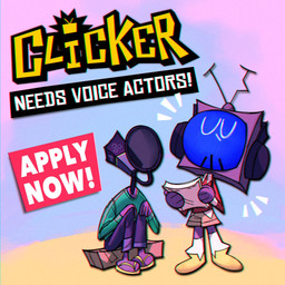 duo electronics for_a_head headphones machine male microphone reading screen screen_face sitting television text saintlycharles clicker_(short_film) bloo_(clicker) humanoid microphone_head object_head robot robot_humanoid screen_head tv_head 1:1 2021 english_text hi_res