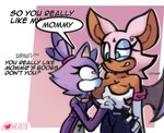 age_difference alternate_color anthro anthro_on_anthro awkward awkward_smile bat_wings big_breasts big_ears blush bodily_fluids breast_fondling breast_grab breast_out breast_play breast_squish breasts butt butt_grab clothed clothing cringing dialogue dialogue_box duo eyelashes eyeliner female female/female fingers fondling fur gloved_hands gloves green_eyes grope hair hand_on_breast hand_on_butt handwear heart_eyes heart_symbol huge_breasts makeup membrane_(anatomy) membranous_wings mommy_kink open_mouth partially_clothed ponytail princess purple_body purple_fur royalty simple_background size_difference small_breasts smile speech_bubble squish sweat sweatdrop teeth text thick_thighs tight_clothing white_body white_fur wide_eyed wings yellow_eyes eviltqf sega sonic_the_hedgehog_(series) blaze_the_cat rouge_the_bat bat domestic_cat felid feline felis humanoid mammal megabat 2023 digital_drawing_(artwork) digital_media_(artwork) english_text shaded sketch