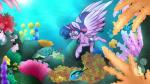 clothing coral_reef cutie_mark eyewear feathered_wings feathers female feral goggles group hair horn multicolored_hair one-piece_swimsuit purple_eyes swimming swimwear tropical underwater water wings twisted_sketch_(artist) friendship_is_magic hasbro my_little_pony mythology twilight_sparkle_(mlp) acanthurid ambient_fish ambient_sealife anthozoan clownfish cnidarian coral equid equine fish mammal marine mythological_creature mythological_equine pomacentrid regal_tang reptile scalie sea_turtle turtle winged_unicorn 16:9 widescreen