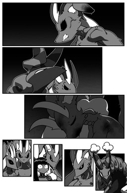 4_eyes angry anthro biped black_sclera blood bodily_fluids clenched_teeth cross-popping_vein eye_contact female female_anthro feral group hair looking_at_another male male_humanoid multi_eye neck_grab quadruped serious sweat sweatdrop teeth unconscious vein wide_eyed wounded cuchuflin nintendo pokemon andre_(cuchuflin) generation_4_pokemon generation_5_pokemon humanoid lagomorph leporid lopunny mammal pokemon_(species) rabbit scolipede 2026 absurd_res comic digital_drawing_(artwork) digital_media_(artwork) greyscale hi_res monochrome