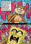 anthro breasts female flower male nipples open_mouth out_of_frame plant screaming sex smile sponge tail text garabatoz nickelodeon spongebob_squarepants sandy_cheeks spongebob_squarepants_(character) mammal rodent sciurid tree_squirrel 2024 2025 english_text hi_res