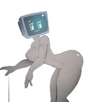 bent_over breasts corrugated_arms corrugated_legs corrugated_neck corrugated_waist corrugation electronics female for_a_head machine metallic_body monitor not_furry nude screen screen_face side_view smile solo lonlon nickelodeon spongebob_squarepants karen_plankton humanoid object_head robot robot_humanoid screen_head 2021 absurd_res hi_res portrait three-quarter_portrait