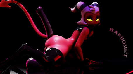 animal_dildo animal_sex_toy balls big_butt big_penis black_background boots butt clothed clothing crop_top dildo equine_dildo femboy fingerless_gloves footwear genitals gloves hair handwear horn latex latex_clothing latex_gloves latex_handwear latex_legwear latex_stockings legwear looking_at_viewer male penis red_body red_skin sex_toy shirt shoes simple_background smile solo stockings tail thick_thighs thigh_highs topwear white_hair yellow_eyes yellow_sclera baphomet_(artist) valorlynz_(modeler) hellaverse helluva_boss moxxie_(helluva_boss) demon humanoid imp 16:9 3d_(artwork) 4k absurd_res digital_media_(artwork) hi_res widescreen