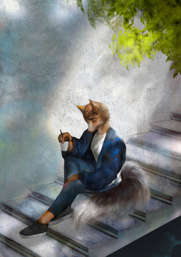 anthro apocalypse beverage clothed clothing coffee coffee_cup container cup female footwear leaf sad shoes sitting solo stairs tail sadroni whisper_(gabrielofcreosha) canid canine canis jackal mammal 2020 digital_drawing_(artwork) digital_media_(artwork) hi_res oil_painting_(artwork) painting_(artwork) traditional_media_(artwork) traditional_painting_(artwork)