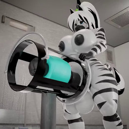 animal_genitalia animal_penis anthro areola audible_ejaculation balls big_balls big_breasts big_penis black_areola black_body black_hair black_nipples black_penis blue_eyes bodily_fluids bouncing_balls bouncing_breasts breasts breeding_mount cum cumshot ejaculation equine_genitalia equine_penis erection genital_fluids genitals gynomorph hair huge_balls huge_breasts huge_penis hyper hyper_genitalia hyper_penis inside intersex multicolored_body multicolored_hair nipples nude penetrable_sex_toy penis penis_milking_machine ponytail sex_toy solo standing striped_body stripes tail thick_thighs throbbing throbbing_balls thrusting white_body white_hair wide_hips babymoon sound_warning morethreedee_(modeler) yuki_(evov1) zebra_zuki_(evov1) zuki_(evov1) equid equine horse mammal zebra 1:1 2025 3d_(artwork) 3d_animation animated digital_media_(artwork) short_playtime sound webm