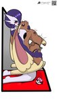 female femboy intersex intersex/male male sex xdiegosilvax nintendo pokemon prunella generation_4_pokemon lopunny pokemon_(species) absurd_res hi_res trans_(lore)