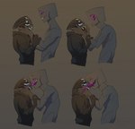 3_fingers 4_fingers alien anthro bioware black_clothing black_hoodie black_topwear blush cain_(creepy_gun) clothed clothing creepy_gun deep_kiss duo electronic_arts enderman extreme_french_kiss eye_contact eyes_closed finger_in_mouth fingers french_kissing hi_res hoodie humanoid kissing long_tongue looking_at_another male male/male mass_effect microsoft minecraft mojang nude nude_humanoid nude_male open_mouth sharp_teeth smile teeth tongue tongue_out topwear turian xbox_game_studios xray_view