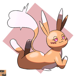 ear_markings female fur heart_tail looking_at_viewer lying markings on_front one_eye_closed orange_body orange_fur pink_eyes simple_background smile smiling_at_viewer solo tail tongue tongue_out wink reallydarkandwindie fakemon nintendo pokemon fan_character lovchu mammal rodent animated digital_drawing_(artwork) digital_media_(artwork) hi_res