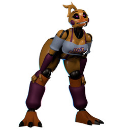 3_toes 4_fingers anthro armwear bare_shoulders beak bent_over black_eyelids black_sclera breasts cleavage clothed clothing crop_top elbow_gloves eyelashes feet female fingerless_gloves fingers glistening glistening_body gloves hand_on_leg hand_on_own_leg handwear leg_warmers legwear machine medium_breasts midriff non-mammal_breasts off_shoulder orange_beak purple_armwear purple_clothing purple_elbow_gloves purple_eyes purple_fingerless_gloves purple_gloves purple_handwear purple_leg_warmers purple_legwear shirt simple_background solo standing talons teeth text text_on_clothing toes toothed_beak topwear white_background white_clothing white_shirt white_topwear wide_hips atumalaca atumalaca_(modeler) five_nights_at_freddy's five_nights_at_freddy's_2 scottgames toy_chica_(fnaf) animatronic avian bird chicken galliform phasianid robot robot_anthro 2025 3d_(artwork) digital_media_(artwork) english_text full-length_portrait hi_res portrait