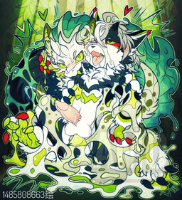 anal anthro bite bodily_fluids cum cumshot duo ejaculation genital_fluids genitals male male/male messy penis shoulder_bite gracieamai mythology canid canine canis domestic_dog dragon mammal mythological_creature mythological_scalie scalie signature
