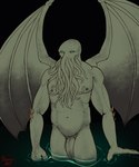 anthro balls bedroom_eyes blush coming_at_you face_tentacles genitals green_sclera looking_at_viewer male muscular muscular_male narrowed_eyes nipples pec_squeeze pecs penis pseudo_hair seductive simple_background slightly_chubby solo spikes submerged_legs tentacle_hair tentacles vein water wings hermesdidit cthulhu_mythos h._p._lovecraft cthulhu hi_res