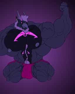 anthro becoming_erect big_muscles bursting_out_of_clothing clothing corruption expansion flexing genital_expansion genitals growing_bulge growth huge_muscles hyper hyper_muscles male muscle_growth muscular outgrowing_clothes penis penis_expansion solo throbbing throbbing_penis torn_clothing nyhil_rex mythology ferrostrife avian gryphon mythological_avian mythological_creature 2d_animation animated frame_by_frame