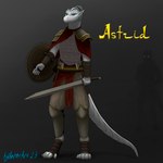 5_fingers anthro armor axe blue_eyes boots cape clothing female fingers footwear grey_background headgear headwear hijab long_tail melee_weapon red_cape red_clothing religious_clothing religious_headwear scales shield shoes simple_background solo sword tail weapon white_body white_skin aydaharart mythology astrid(aydaharart) dragon mythological_creature mythological_scalie scalie 1:1 absurd_res hi_res