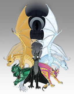 ambiguous_gender angry armband bag black_body black_scales black_sclera blue_body blue_eyes blue_scales brown_eyes claws countershade_torso countershading ear_piercing ear_ring facial_scar feral finger_claws freckles frill_(anatomy) glowing glowing_eyes green_body green_eyes green_scales group head_spikes horn long_neck membrane_(anatomy) membranous_frill membranous_wings open_mouth piercing pupils purple_body quadruped ring_piercing scales scar scared simple_background slit_pupils snout spiked_tail spikes spikes_(anatomy) starry_wings stinger stinger_tail tail toe_claws webbed_hands white_background wings yellow_body yellow_scales kleowolfy european_mythology mythology wings_of_fire darkstalker_(wof) kinkajou_(wof) moonwatcher_(wof) qibli_(wof) turtle_(wof) winter_(wof) dragon icewing_(wof) mythological_creature mythological_scalie nightwing_(wof) rainwing_(wof) sandwing_(wof) scalie seawing_(wof) western_dragon 2025 absurd_res hi_res signature female_(lore) male_(lore)