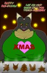 anthro baking_tray big_breasts breasts clothing cookie dessert female food grey_body grey_scales holidays horn horn_jewelry horn_ring huge_breasts jewelry lips mature_female multicolored_body multicolored_scales non-mammal_breasts obese obese_anthro obese_female open_mouth overweight overweight_anthro overweight_female piercing red_eyes ring_(jewelry) scales solo text text_on_clothing text_on_topwear thick_bottom_lip topwear two_tone_body two_tone_scales ventral_scales yellow_body yellow_scales yellow_sclera viroveteruscy christmas if_hell_had_a_taste mythology jupiter_fidchell dragon mythological_creature mythological_scalie scalie 2019 absurd_res english_text hi_res