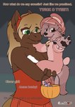 age_difference brown_body brown_fur clothing costume female fur holding_character holidays rabbit_fursuit slice_of_life tan_body tan_fur toddler young younger_female chocolatekitsune halloween canid canine canis domestic_dog equid equine horse mammal hi_res