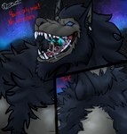 anthro bodily_fluids duo macro male male/male micro mini_comic saliva throat vore nickhiroshi mythology anubis_bayek hogan_bayek canid canine canis jackal mammal mythological_canine mythological_creature werecanid werecanine werecreature werewolf absurd_res hi_res