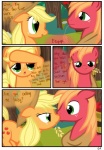 absurd_res applejack_(mlp) big_macintosh_(mlp) bodily_fluids brother_(lore) brother_and_sister_(lore) comic cutie_mark dialogue earth_pony english_text equid equine female feral friendship_is_magic hasbro hi_res horse male mammal my_little_pony orchard pony pyruvate sibling_(lore) sister_(lore) sweat text