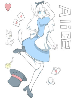 accessory ambiguous_gender black_clothing black_footwear black_hairband black_shoes blue_eyes card clock clothing container cup dress duo female footwear fur hair hair_accessory heart_symbol legwear long_hair looking_at_viewer playing_card simple_background stockings teapot white_background white_body white_fur white_hair wulu21 alice_in_wonderland alice_(alice_in_wonderland) the_white_rabbit domestic_cat felid feline felis humanoid lagomorph leporid mammal rabbit 3:4 absurd_res hi_res