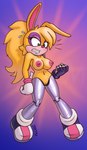 anthro blush bodily_fluids breasts cybernetics female genitals machine nipples nude pussy solo surprise sweat sweatdrop zaboom archie_comics sega sonic_the_hedgehog_(archie) sonic_the_hedgehog_(comics) sonic_the_hedgehog_(series) bunnie_rabbot cyborg lagomorph leporid mammal rabbit