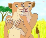 anthro anthrofied areola big_breasts blue_eyes breast_grab breasts cloud duo female female/female grope hand_on_breast looking_back navel nipples outside plant savanna sky tail tail_tuft tree tuft yellow_sclera skadog disney the_lion_king nala_(the_lion_king) sarafina_(the_lion_king) felid lion mammal pantherine 2013 6:5 daughter_(lore) incest_(lore) mother_(lore) mother_and_child_(lore) mother_and_daughter_(lore) parent_(lore) parent_and_child_(lore) parent_and_daughter_(lore)