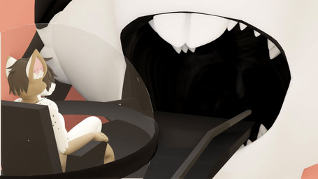 anthro duo extreme_size_difference male male/male micro micro_prey object_ingestion open_mouth oral_vore size_difference swallowing vore kris-kawaii x_(kris-kawaii) domestic_cat felid feline felis lagomorph leporid mammal rabbit 16:9 3d_(artwork) 3d_animation animated digital_media_(artwork) hi_res high_framerate no_sound short_playtime video widescreen